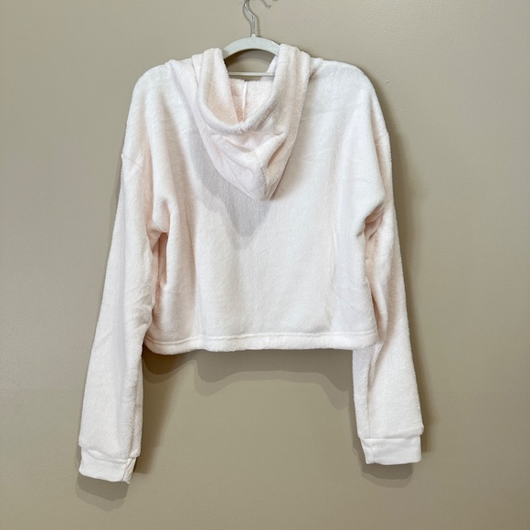 NWT Juicy Couture Plush Fleece Logo White Hoodie and Pant Pajama Set Size XL - Picture 6 of 14